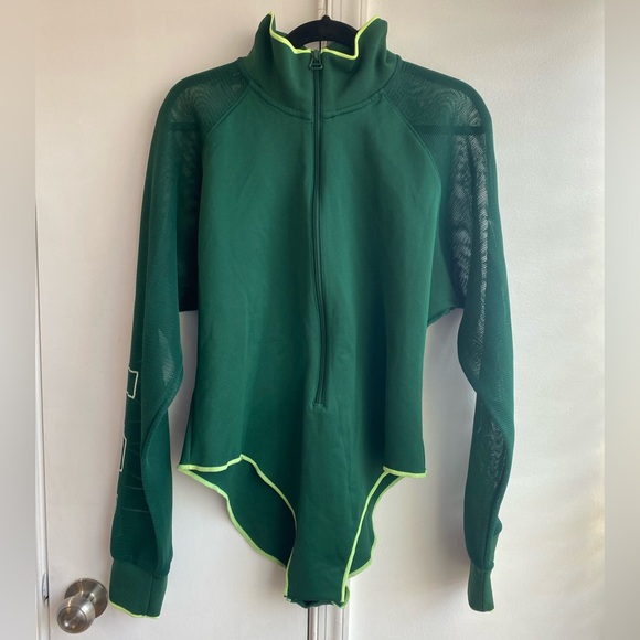 IVY PARK X ADIDAS GREEN MESH BODYSUIT 2X - Picture 6 of 12